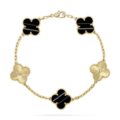 [Sophire Jewelry ] CLOVER 5 MOTIF PULSAR STONE BRACELET COLLECTION