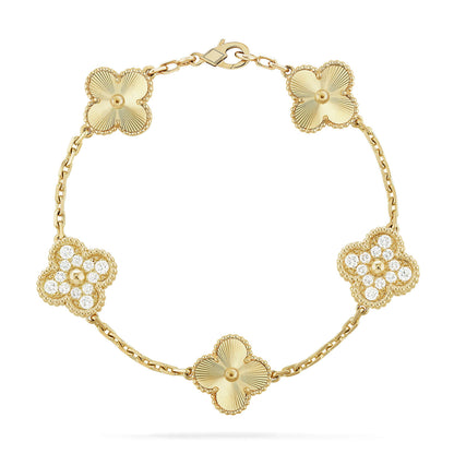 [Sophire Jewelry ] CLOVER 5 MOTIF LASER BRACELET COLLECTION