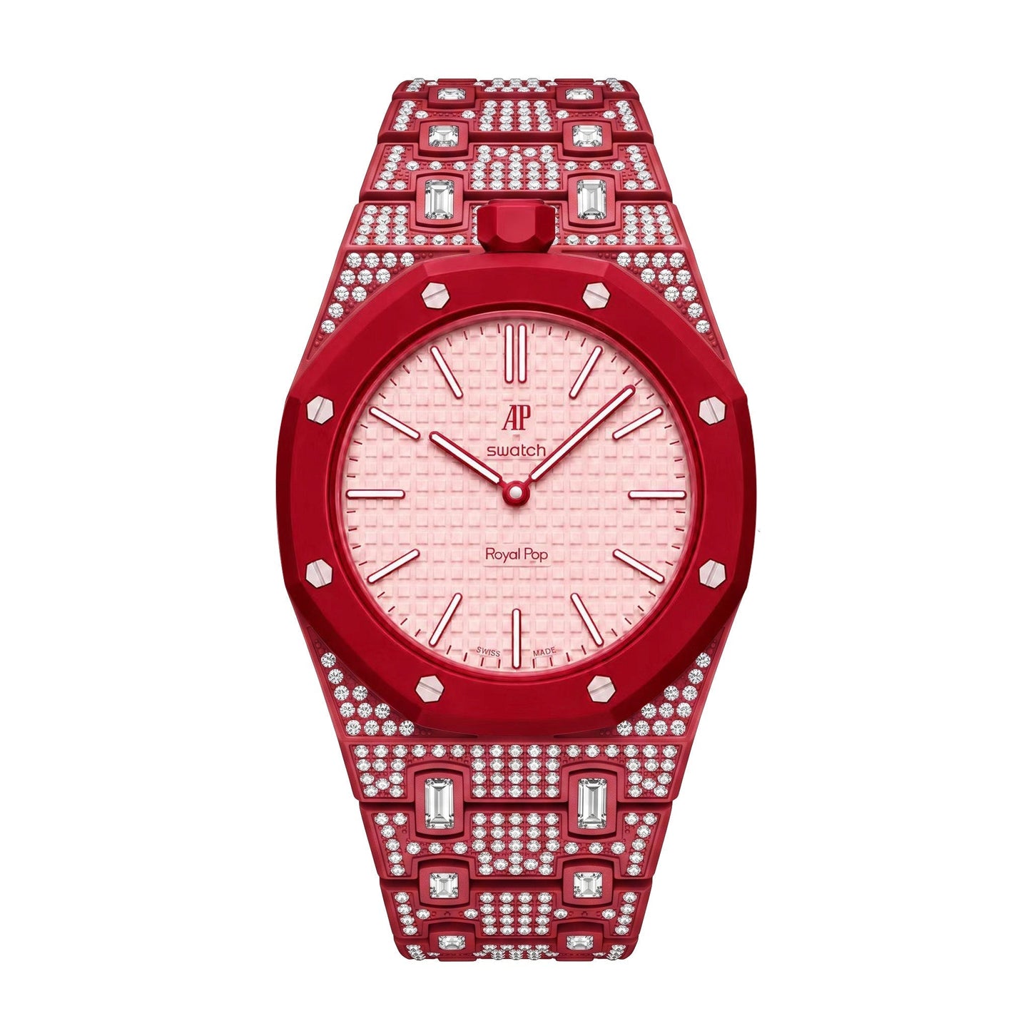 [Sophire]Royal Oak Pop Exclusive Bioceramic Case & Bioceramic Strap Full Diamond