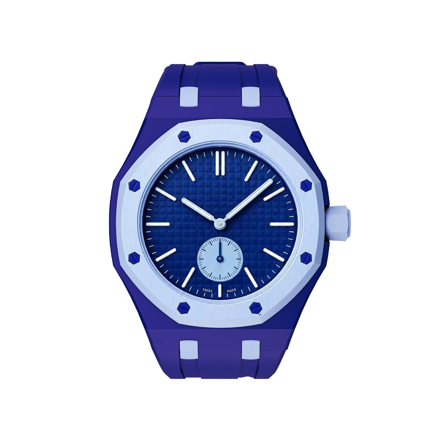 [Sophire]OAK POP EXCLUSIVE DARK BLUE AND LIGHT BLUE SILICONE STRAP
