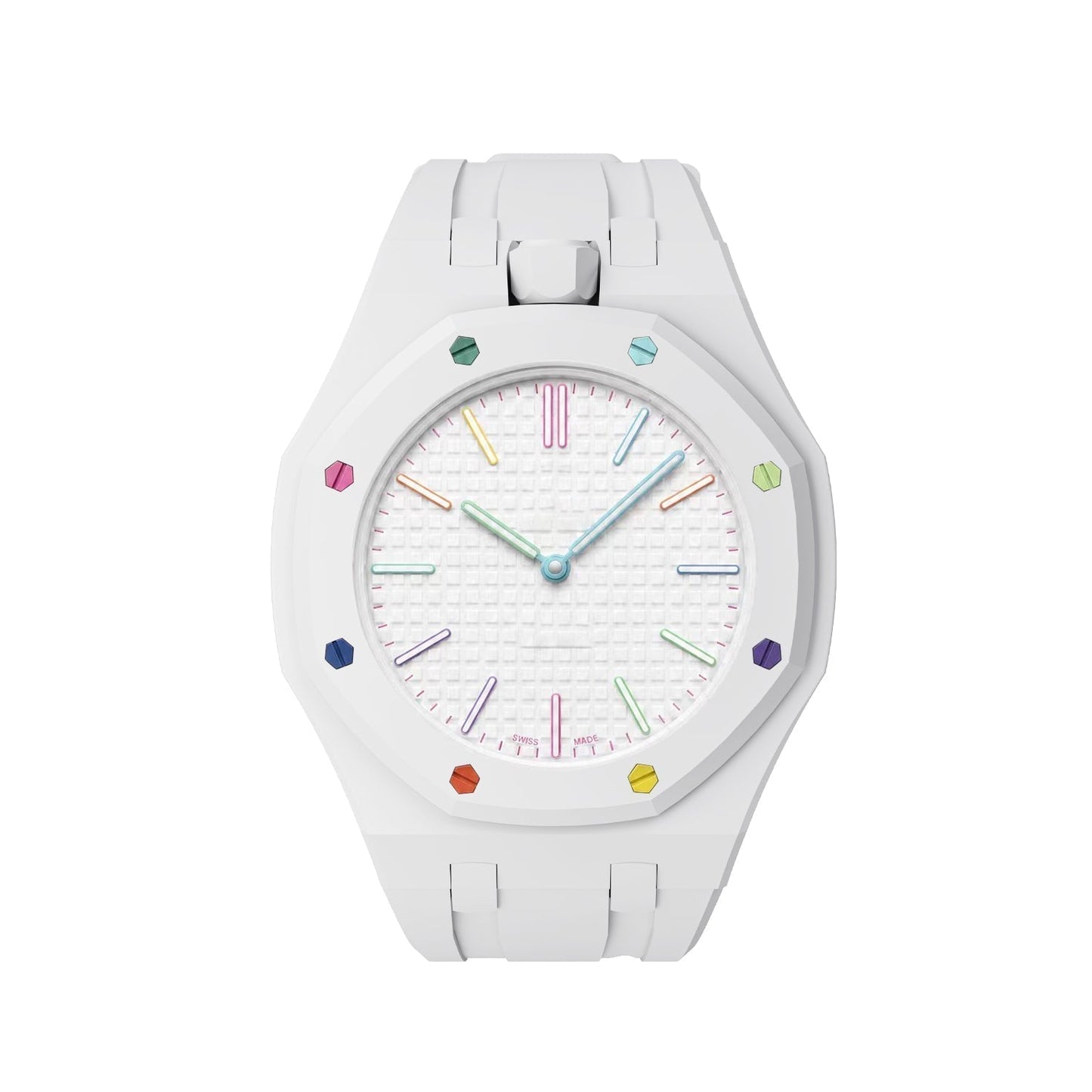 [Sophire]OAK POP EXCLUSIVE  WHITE SILICONE STRAP