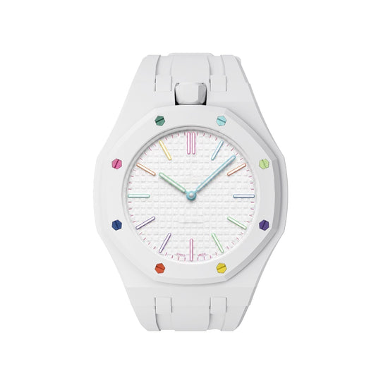 [Sophire]OAK POP EXCLUSIVE  WHITE SILICONE STRAP