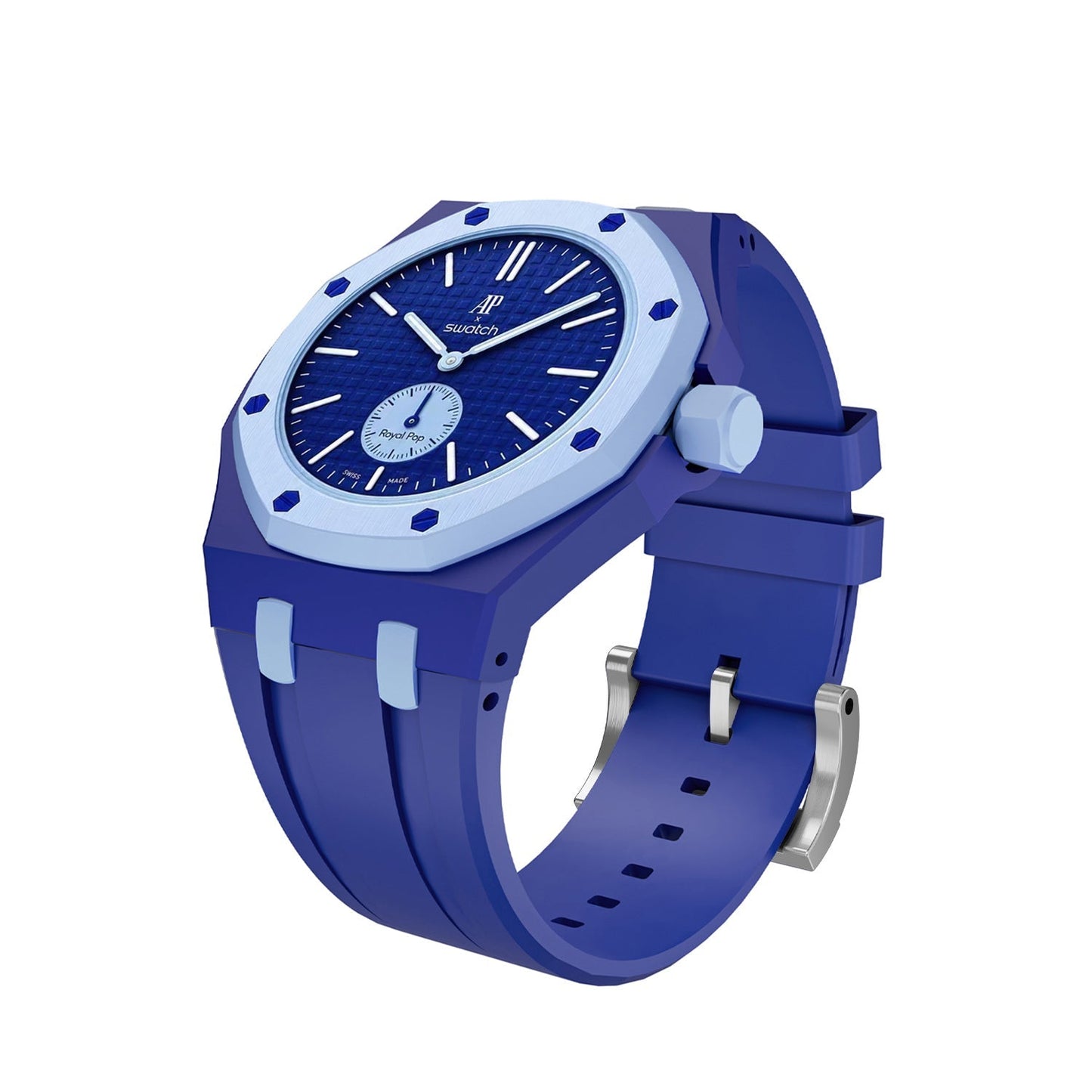 [Sophire]OAK POP EXCLUSIVE DARK BLUE AND LIGHT BLUE SILICONE STRAP
