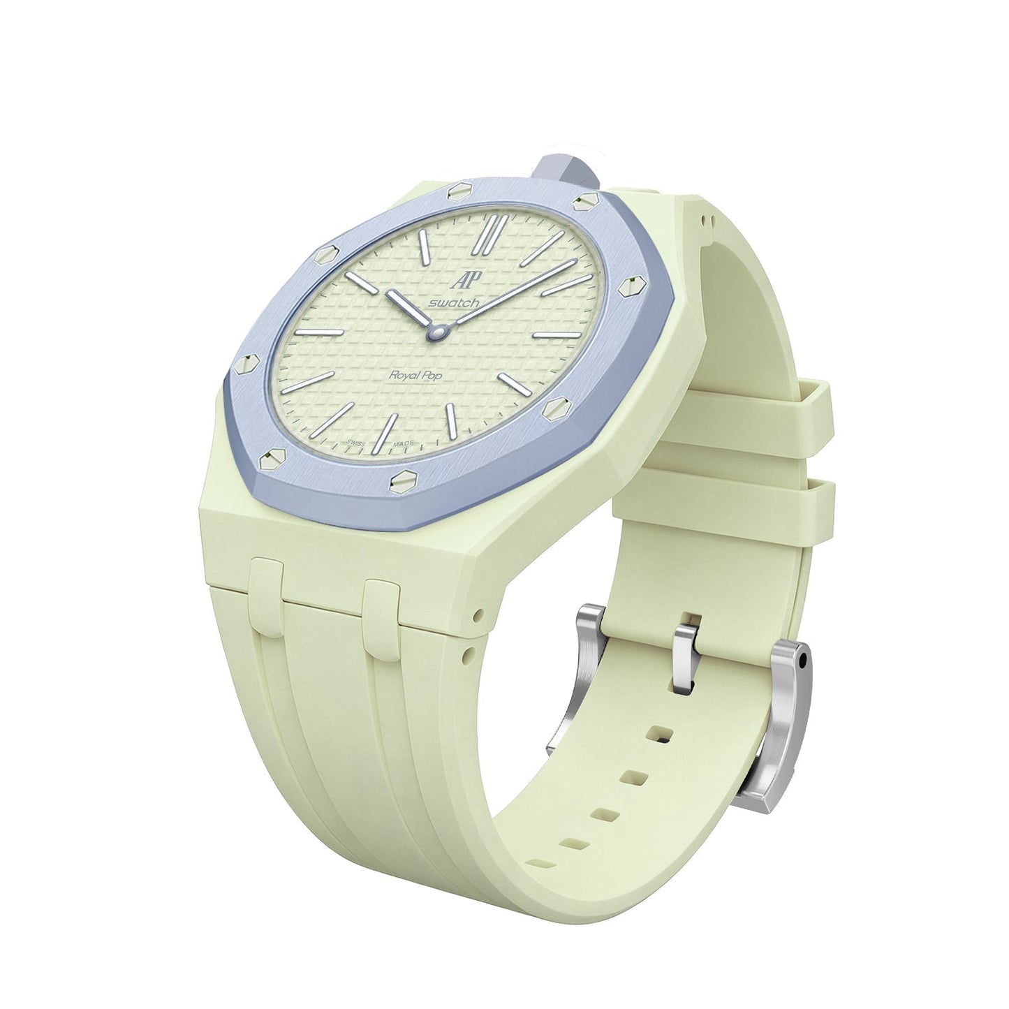 [Sophire]OAK POP EXCLUSIVE CREAMY YELLOW SILICONE STRAP