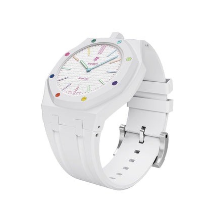 [Sophire]OAK POP EXCLUSIVE  WHITE SILICONE STRAP