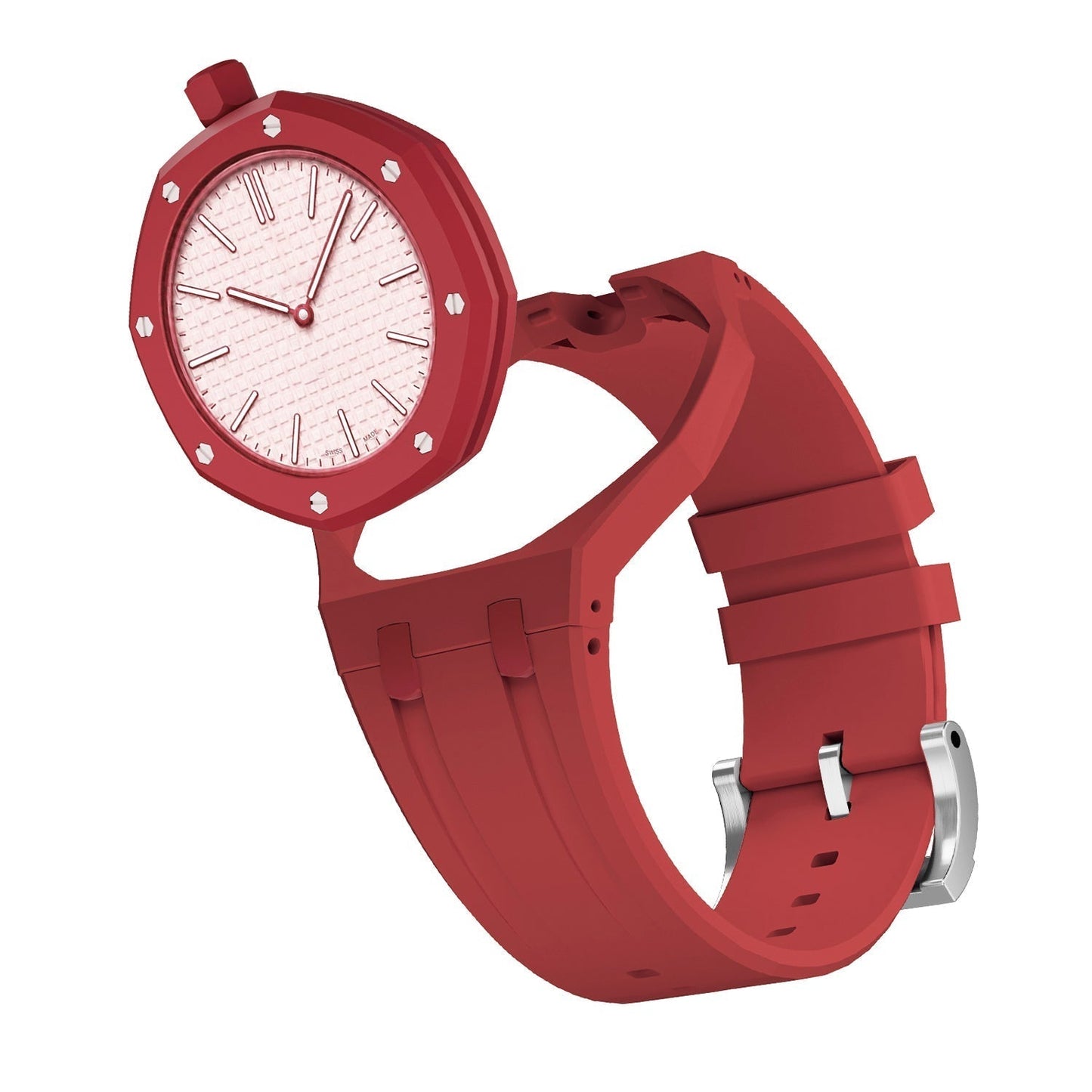 [Sophire]OAK POP EXCLUSIVE RED SILICONE STRAP