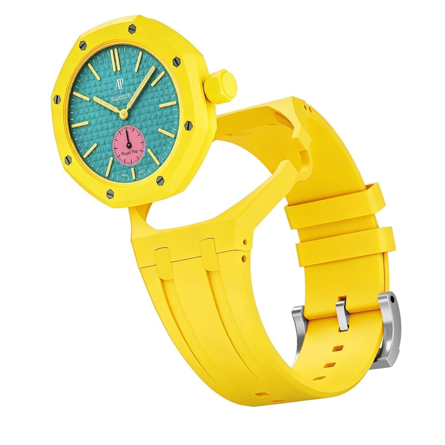 [Sophire]OAK POP EXCLUSIVE YELLOW SILICONE STRAP
