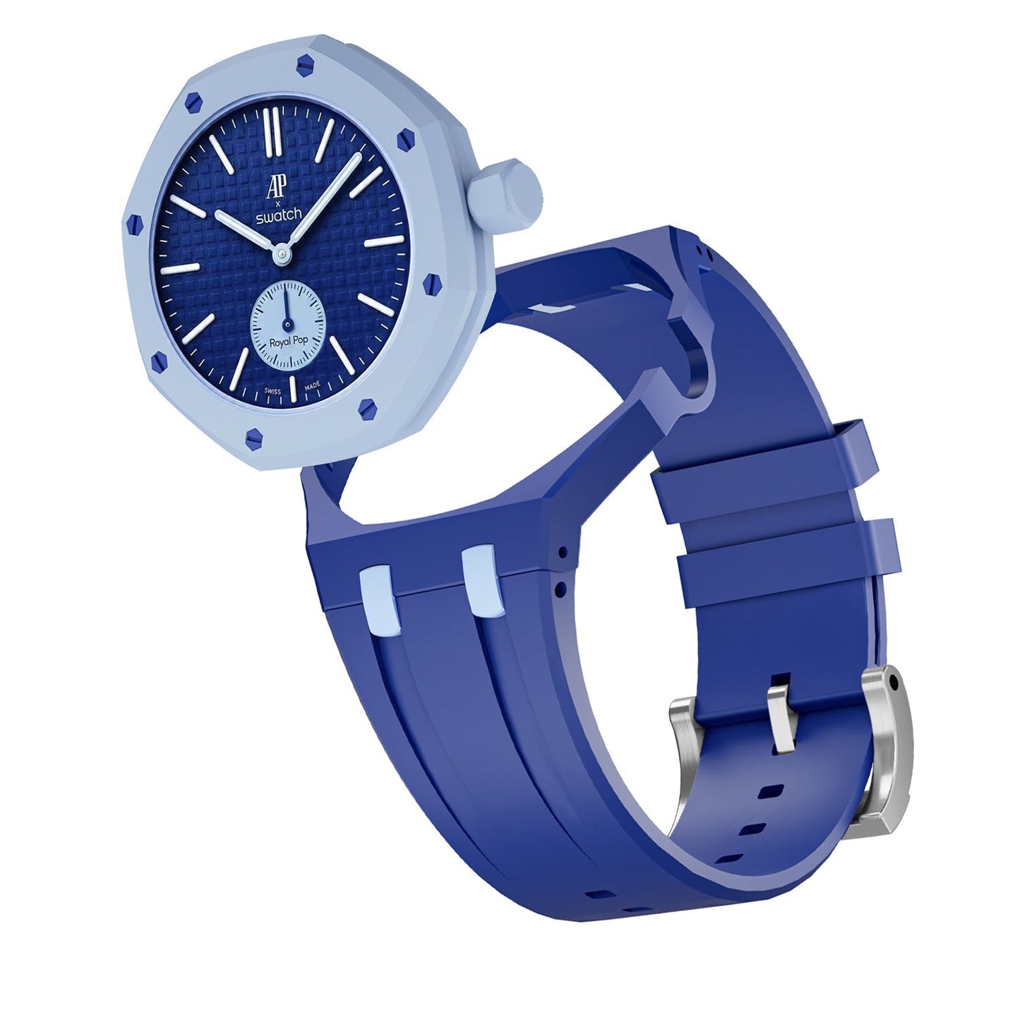 [Sophire]OAK POP EXCLUSIVE DARK BLUE AND LIGHT BLUE SILICONE STRAP