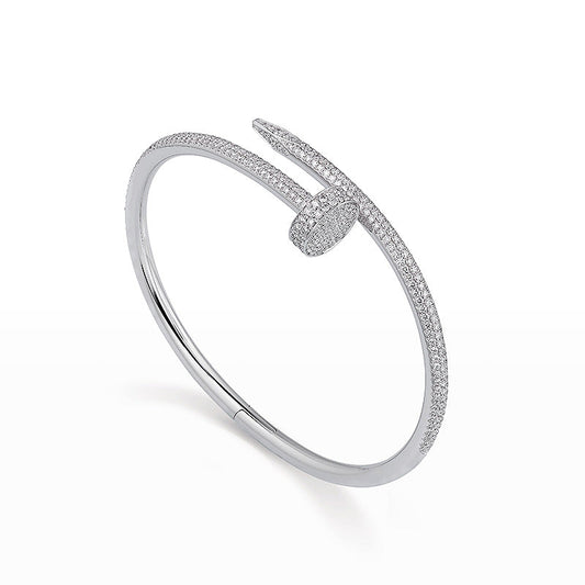 [Sophire]JUSTE UN CLOU 3.5MM FULL PAVÉ NAIL BANGLE