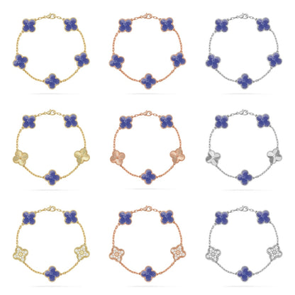 [Sophire Jewelry ]CLOVER 5 MOTIF BLUE VEINS BRACELET COLLECTION
