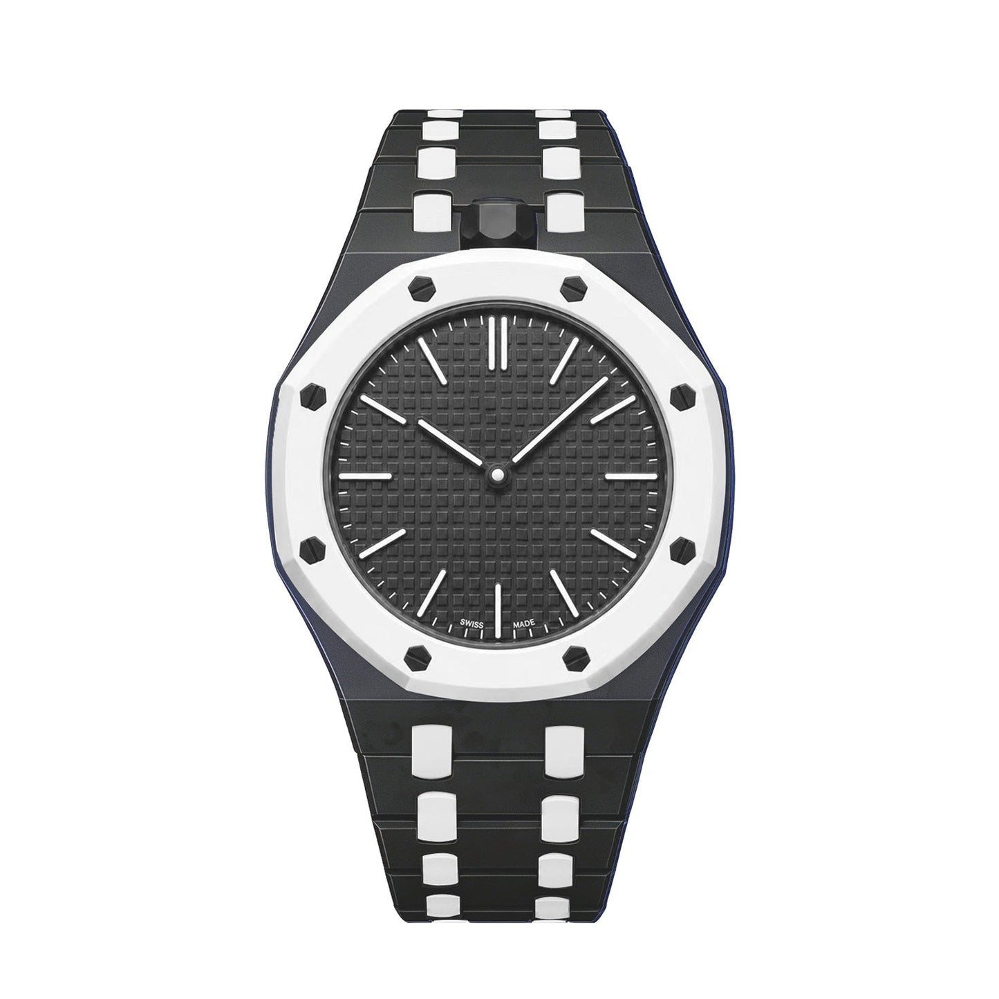 [Sophire]OAK POP EXCLUSIVE BLACK AND WHITE BIOCERAMIC STRAP