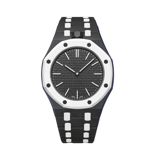 [Sophire]OAK POP EXCLUSIVE BLACK AND WHITE BIOCERAMIC STRAP