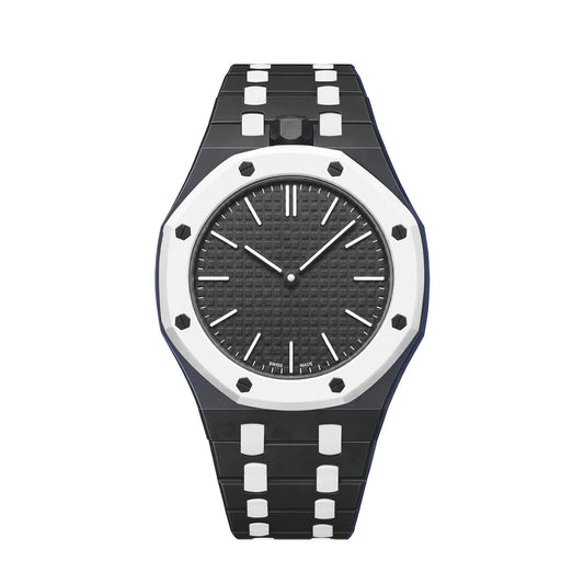 [Sophire]OAK POP EXCLUSIVE BLACK AND WHITE BIOCERAMIC STRAP