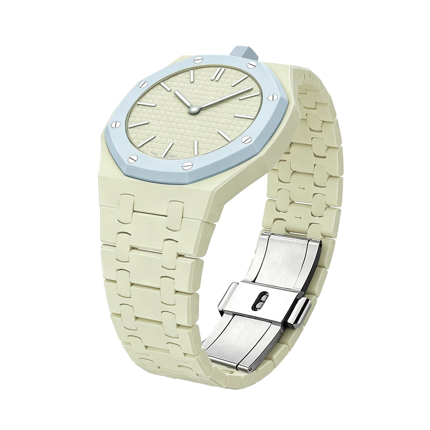 [Sophire]OAK POP EXCLUSIVE CREAMY YELLOW BIOCERAMIC STRAP