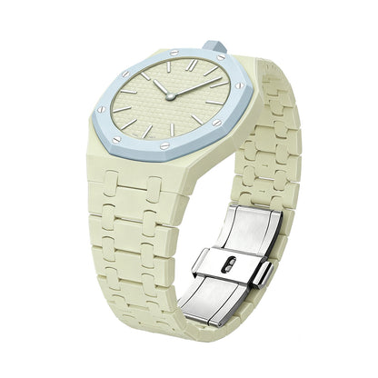 [Sophire]OAK POP EXCLUSIVE CREAMY YELLOW BIOCERAMIC STRAP