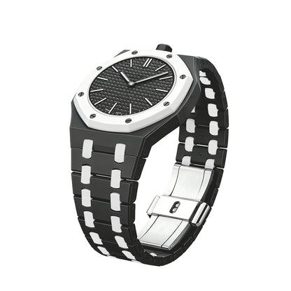 [Sophire]OAK POP EXCLUSIVE BLACK AND WHITE BIOCERAMIC STRAP