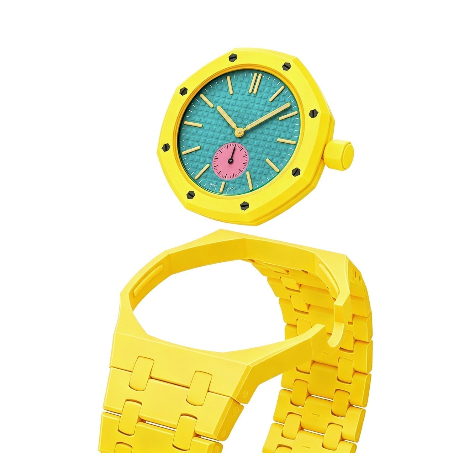 [Sophire]OAK POP EXCLUSIVE YELLOW BIOCERAMIC STRAP