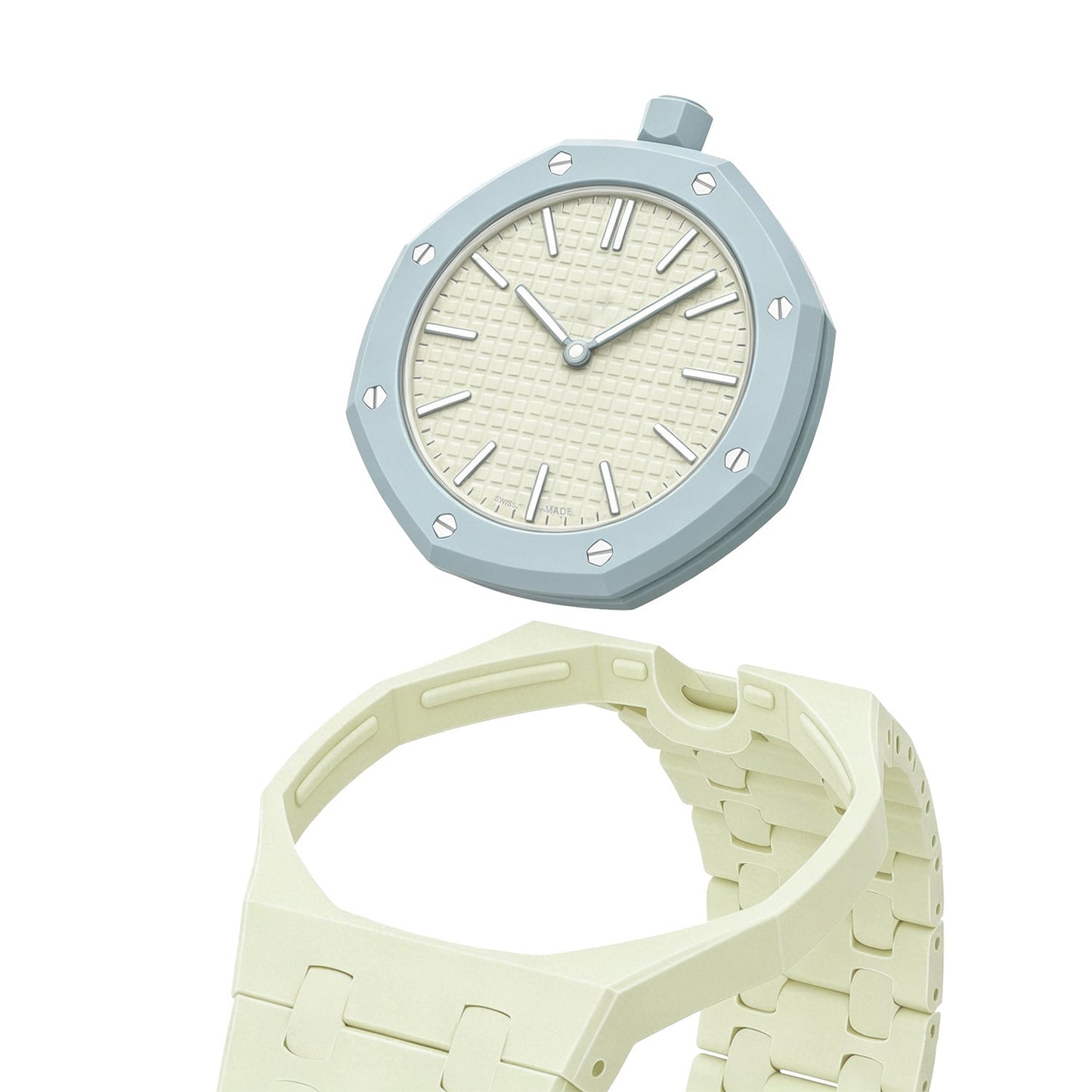 [Sophire]OAK POP EXCLUSIVE CREAMY YELLOW BIOCERAMIC STRAP