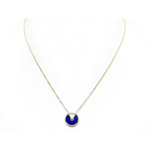 [Sophire Jewelry ]AMULETTE ROSE GOLD AGATE NECKLACE