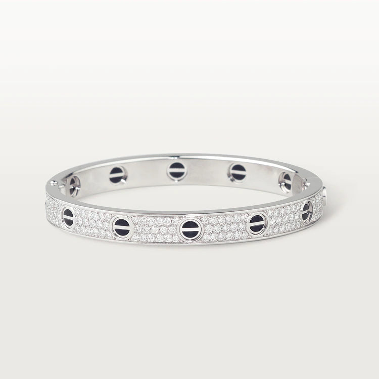 [Sophire Jewelry ]LOVE BRACELET 6.1MM DIAMOND-PAVED CERAMIC