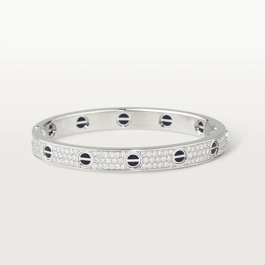 [Sophire Jewelry ]LOVE BRACELET 6.1MM DIAMOND-PAVED CERAMIC