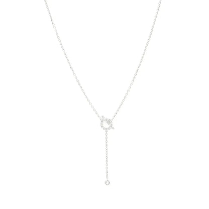 [Sophire Jewelry ]FINESSE SILVER DIAMOND NECKLACE