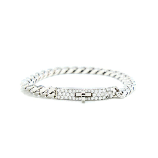 [Sophire]KELLY CHAIN SILVER DIAMOND BRACELET