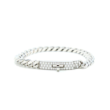 [Sophire Jewelry ]KELLY CHAIN SILVER DIAMOND BRACELET
