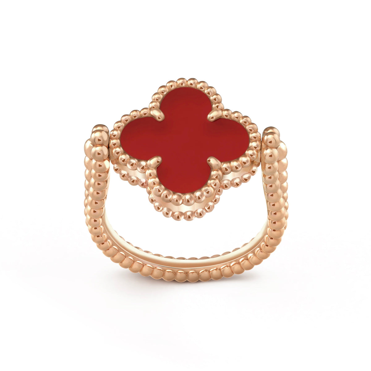 [Sophire Jewelry ]CLOVER RIVERSIBLE PINK GOLD RING
