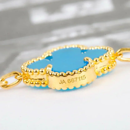 [Sophire Jewelry ] CLOVER 5 MOTIF TURQUOISE BRACELET COLLECTION