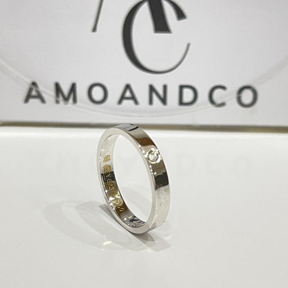 [Sophire Jewelry ]LOVE RING 4MM 1 DIAMOND