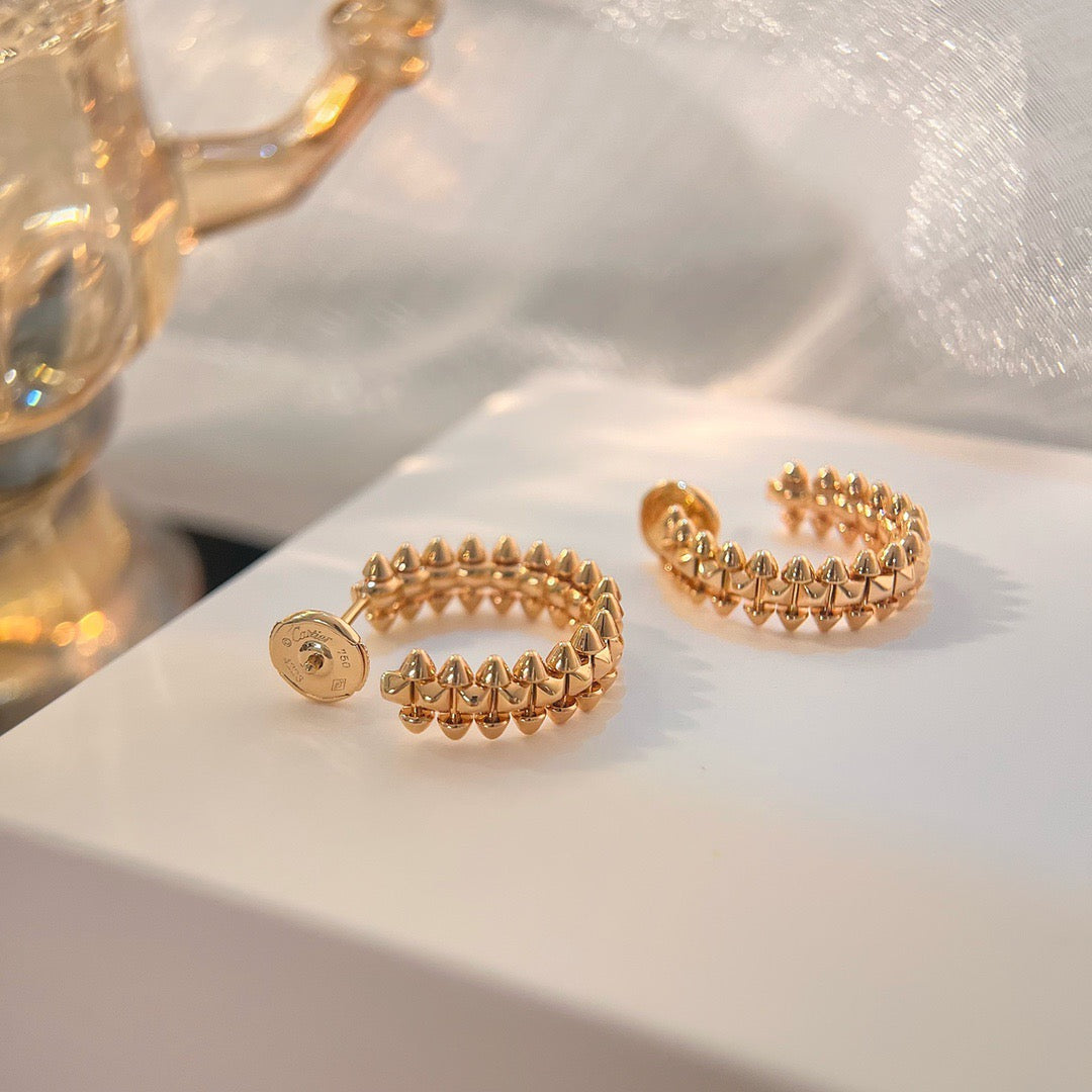 [Sophire Jewelry ]CLASH SMALL HOOP EARRINGS