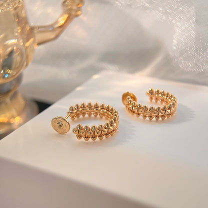 [Sophire Jewelry ]CLASH SMALL HOOP EARRINGS