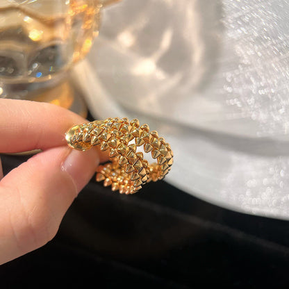 [Sophire Jewelry ]CLASH SMALL HOOP EARRINGS