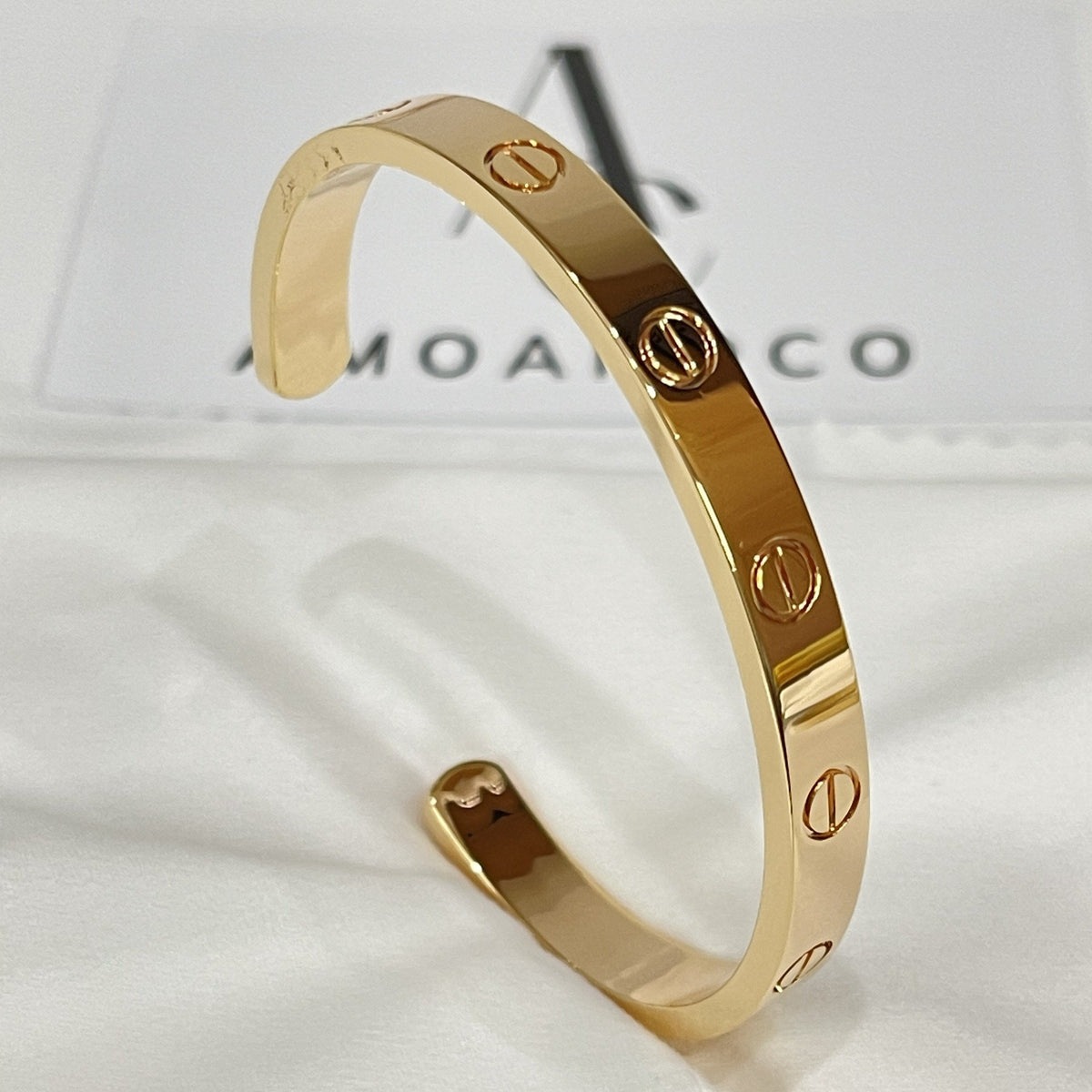 [Sophire Jewelry ]LOVE BRACELET 6.1MM OPEN CUFF