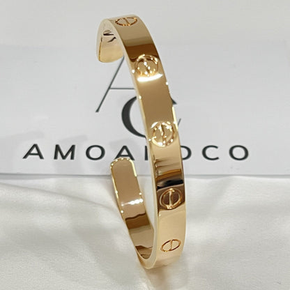 [Sophire Jewelry ]LOVE BRACELET 6.1MM OPEN CUFF