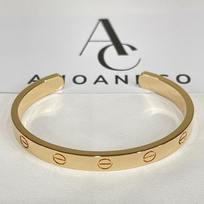 [Sophire Jewelry ]LOVE BRACELET 6.1MM OPEN CUFF