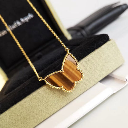 [Sophire Jewelry ] TIGER__ EYE BUTTERFLY NECKLACE