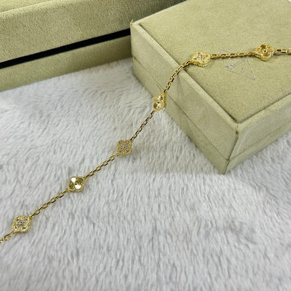 [Sophire Jewelry ]CLOVER 6 MOTIF DIAMOND LASER BRACELET