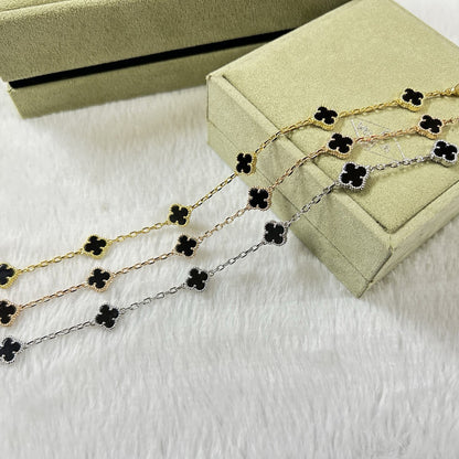 [Sophire Jewelry ]CLOVER 6 MOTIF  ONYXS BRACELET