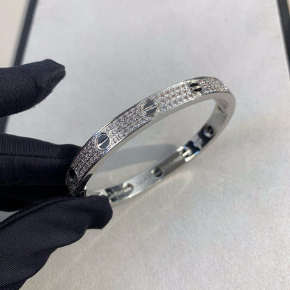 [Sophire Jewelry ]LOVE BRACELET 6.1MM DIAMOND-PAVED CERAMIC