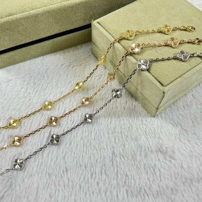 [Sophire Jewelry ]CLOVER 6 MOTIF DIAMOND BRACELET