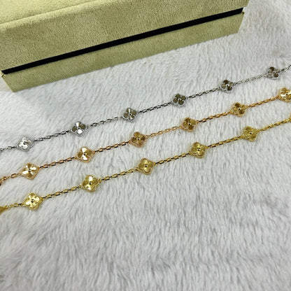 [Sophire Jewelry ]CLOVER 6 MOTIF DIAMOND BRACELET