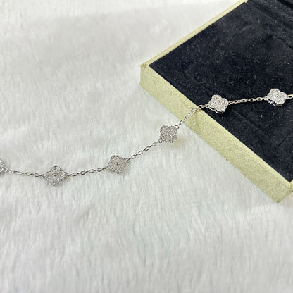 [Sophire Jewelry ]CLOVER 6 MOTIF DIAMOND BRACELET