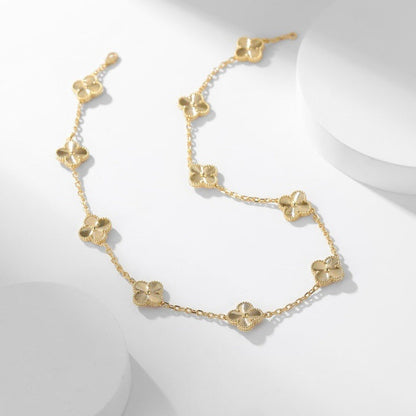 [Sophire Jewelry ]CLOVER 10 MOTIFS LASER NECKLACE
