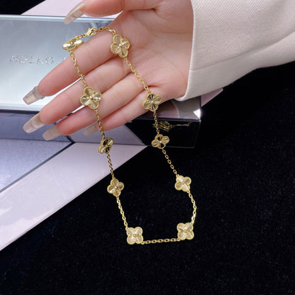 [Sophire Jewelry ]CLOVER 10 MOTIFS LASER NECKLACE