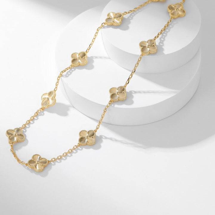 [Sophire Jewelry ]CLOVER 10 MOTIFS LASER NECKLACE