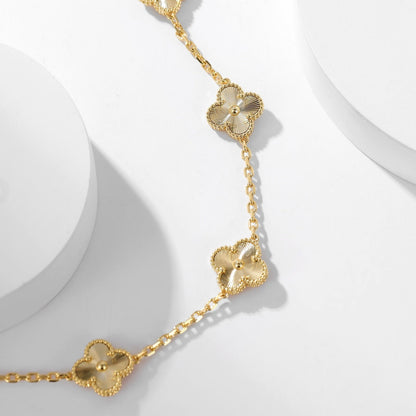 [Sophire Jewelry ]CLOVER 10 MOTIFS LASER NECKLACE