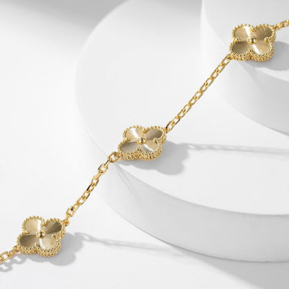 [Sophire Jewelry ]CLOVER 10 MOTIFS LASER NECKLACE