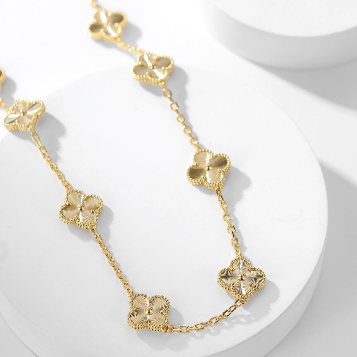 [Sophire Jewelry ]CLOVER 10 MOTIFS LASER NECKLACE
